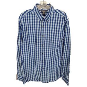 Reaction Kenneth Cole Men's Long Sleeve Preppy Collard Button Down Shirt Size L